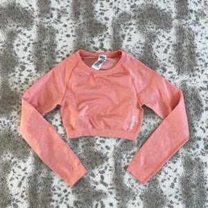 Gymshark athletic long sleeve workout top